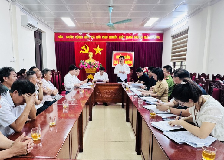 Xã tổ chức hội nghị tuyên truyền, vận động tháo dỡ công trình vi phạm trên đất nông nghiệp- Ảnh 1.