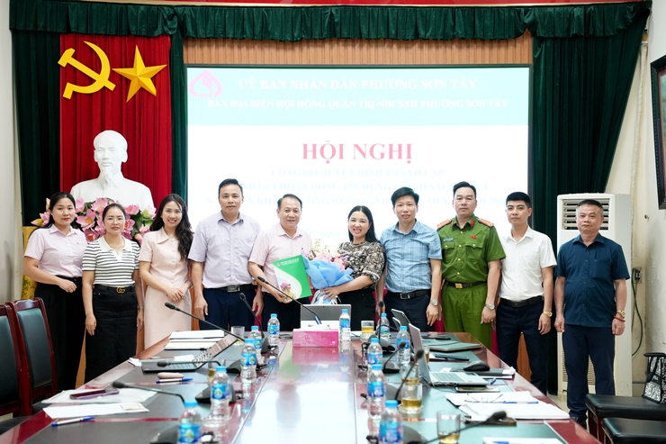 CÔNG BỐ QUYẾT ĐỊNH THÀNH LẬP BAN ĐẠI DIỆN HỘI ĐỒNG QUẢN TRỊ NGÂN HÀNG CHÍNH SÁCH XÃ HỘI PHƯỜNG SƠN TÂY- Ảnh 1.