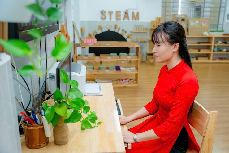 CÔNG ĐOÀN TRƯỜNG MẦM NON HOA MAI TÍCH CỰC HƯỞNG ỨNG CUỘC THI "GÓC LÀM VIỆC XANH- SẠCH- ĐẸP"- Ảnh 2.