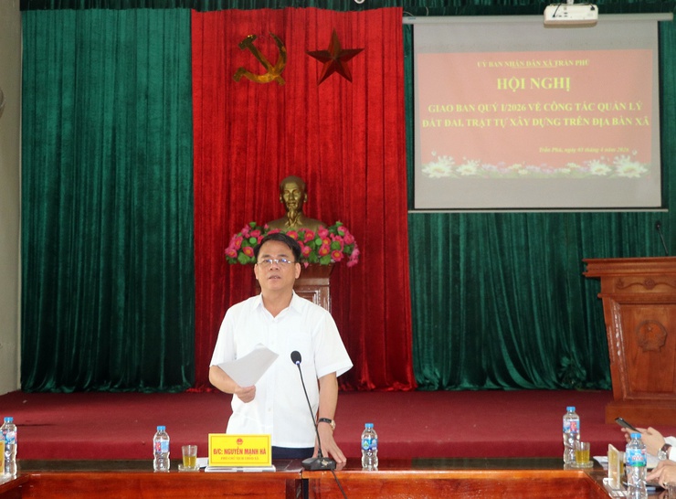 Hội nghị giao ban Quý I năm 2026 về công tác quản lý đất đai, trật tự xây dựng trên địa bàn xã Trần Phú- Ảnh 6.