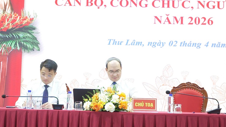 ĐẢNG ỦY CÁC CƠ QUAN ĐẢNG XÃ THƯ LÂM TỔ CHỨC HỘI NGHỊ CÁN BỘ, CÔNG CHỨC, NGƯỜI LAO ĐỘNG NĂM 2026- Ảnh 6.