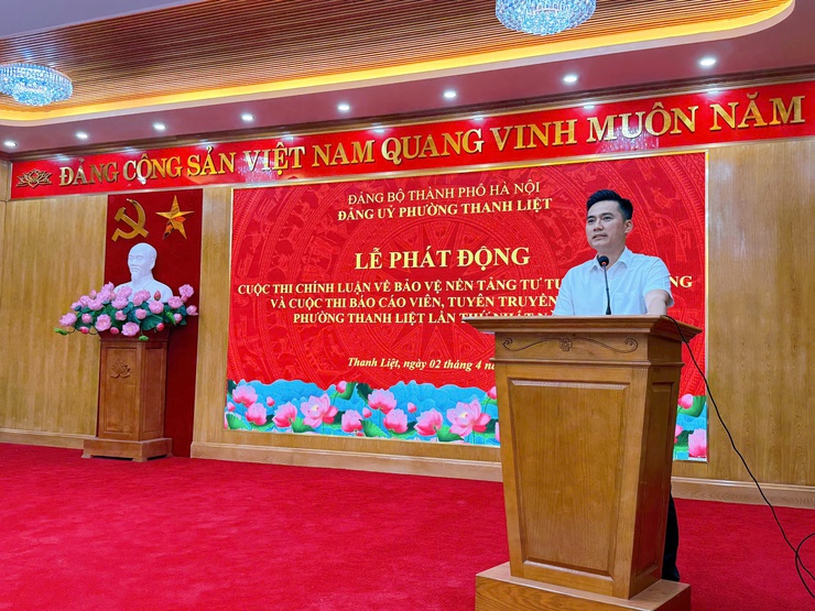 Đảng ủy phường Thanh Liệt phát động cuộc thi chính luận về bảo vệ nền tảng tư tưởng của Đảng và báo cáo viên, tuyên truyền viên giỏi năm 2026- Ảnh 2.