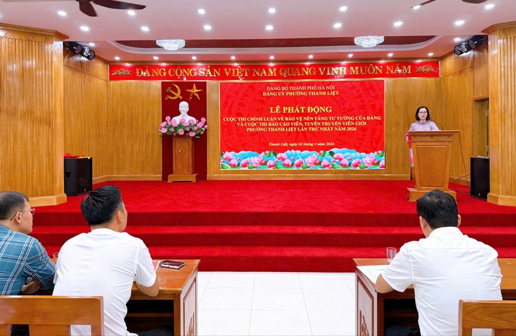 Đảng ủy phường Thanh Liệt phát động cuộc thi chính luận về bảo vệ nền tảng tư tưởng của Đảng và báo cáo viên, tuyên truyền viên giỏi năm 2026- Ảnh 3.