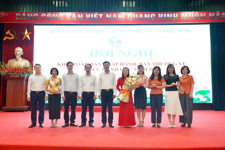 Hội nghị kiện toàn chức danh cán bộ chủ chốt Hội LHPN xã khóa I , nhiệm kỳ 2025 - 2030.- Ảnh 10.