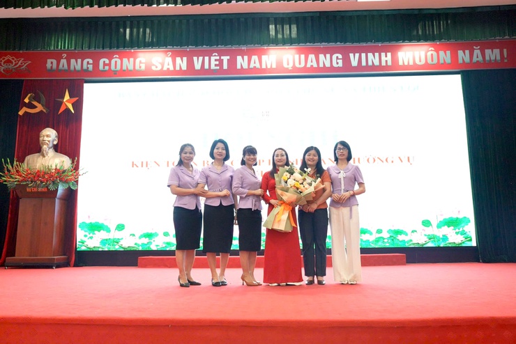 Hội nghị kiện toàn chức danh cán bộ chủ chốt Hội LHPN xã khóa I , nhiệm kỳ 2025 - 2030.- Ảnh 11.