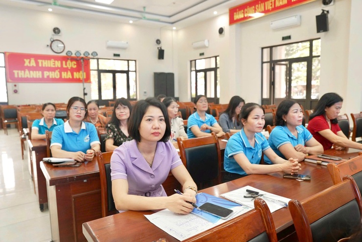 Hội nghị kiện toàn chức danh cán bộ chủ chốt Hội LHPN xã khóa I , nhiệm kỳ 2025 - 2030.- Ảnh 4.