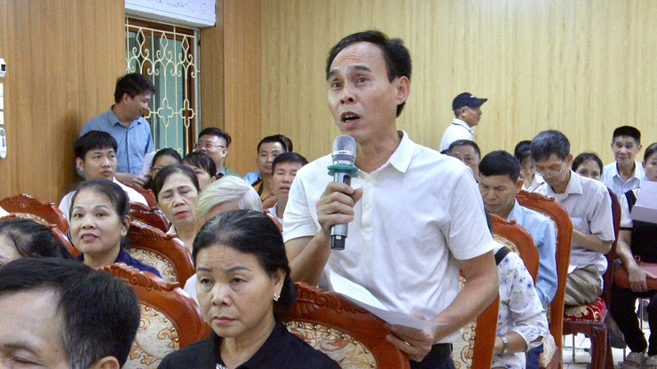 UBND XÃ THƯ LÂM TỔ CHỨC HỘI NGHỊ LẤY Ý KIẾN CỘNG ĐỒNG DÂN CƯ VỀ ĐỒ ÁN QUY HOẠCH CHI TIẾT TỶ LỆ 1/500 KHU ĐÔ THỊ LIÊN HÀ- Ảnh 14.