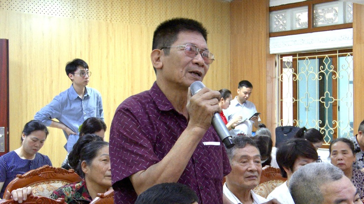 UBND XÃ THƯ LÂM TỔ CHỨC HỘI NGHỊ LẤY Ý KIẾN CỘNG ĐỒNG DÂN CƯ VỀ ĐỒ ÁN QUY HOẠCH CHI TIẾT TỶ LỆ 1/500 KHU ĐÔ THỊ LIÊN HÀ- Ảnh 17.