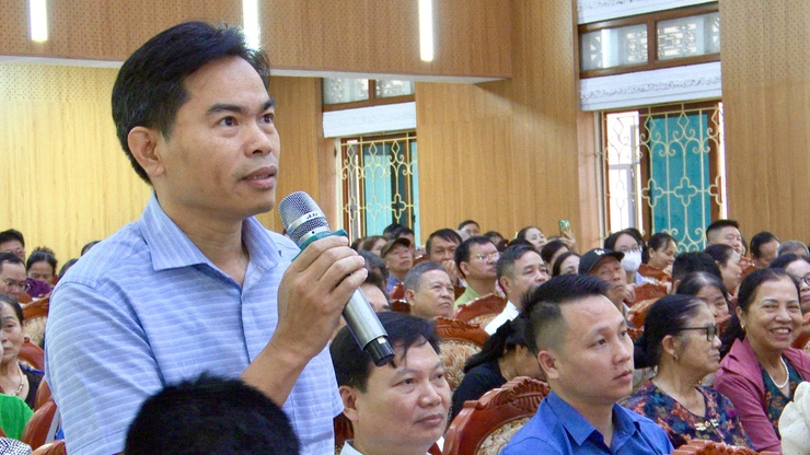 UBND XÃ THƯ LÂM TỔ CHỨC HỘI NGHỊ LẤY Ý KIẾN CỘNG ĐỒNG DÂN CƯ VỀ ĐỒ ÁN QUY HOẠCH CHI TIẾT TỶ LỆ 1/500 KHU ĐÔ THỊ LIÊN HÀ- Ảnh 18.