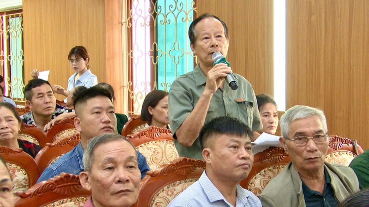 UBND XÃ THƯ LÂM TỔ CHỨC HỘI NGHỊ LẤY Ý KIẾN CỘNG ĐỒNG DÂN CƯ VỀ ĐỒ ÁN QUY HOẠCH CHI TIẾT TỶ LỆ 1/500 KHU ĐÔ THỊ LIÊN HÀ- Ảnh 19.