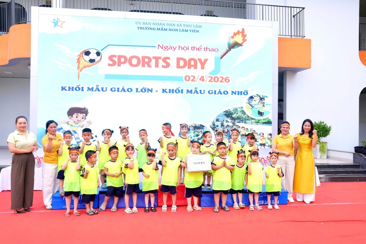RỰC RỠ SẮC MÀU “NGÀY HỘI THỂ THAO – SPORTS DAY” TẠI TRƯỜNG MẦM NON LÂM TIÊN- Ảnh 26.