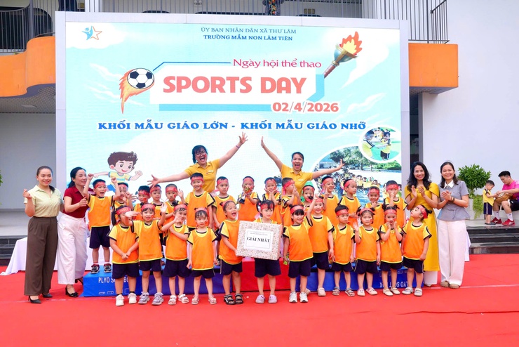 RỰC RỠ SẮC MÀU “NGÀY HỘI THỂ THAO – SPORTS DAY” TẠI TRƯỜNG MẦM NON LÂM TIÊN- Ảnh 27.