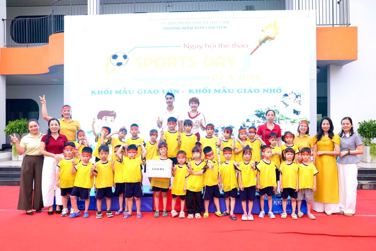 RỰC RỠ SẮC MÀU “NGÀY HỘI THỂ THAO – SPORTS DAY” TẠI TRƯỜNG MẦM NON LÂM TIÊN- Ảnh 31.