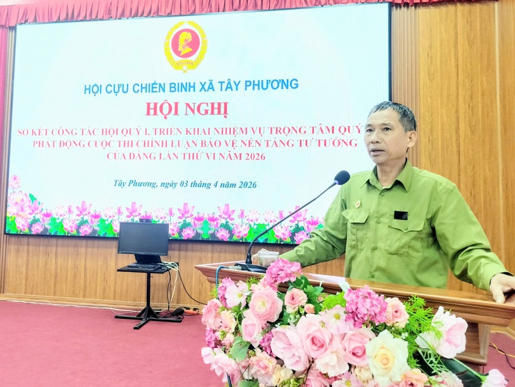 Hội CCB xã Tây Phương sơ kết công tác quý I, triển khai nhiệm vụ quý II năm 2026- Ảnh 5.