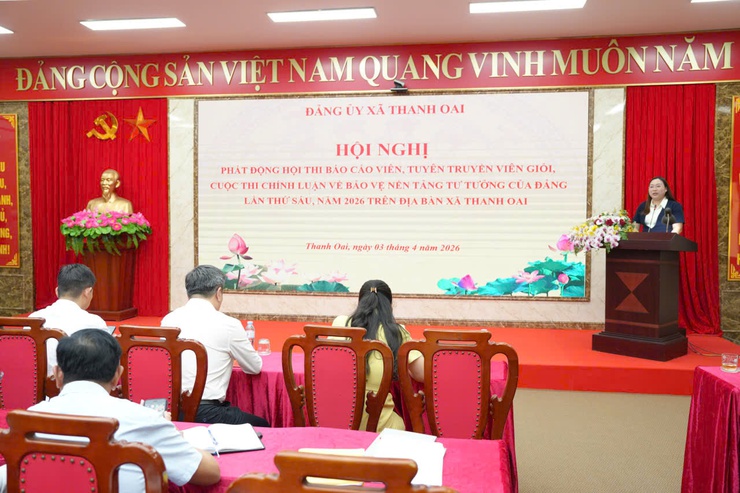 THANH OAI PHÁT ĐỘNG CUỘC THI CHÍNH LUẬN VỀ BẢO VỆ NỀN TẢNG TƯ TƯỞNG CỦA ĐẢNG VÀ HỘI THI BÁO CÁO VIÊN, TUYÊN TRUYỀN VIÊN GIỎI NĂM 2026- Ảnh 7.