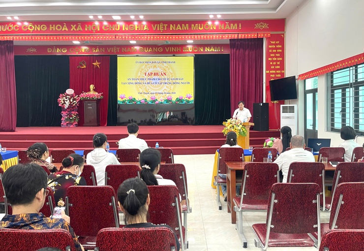 Xã Vĩnh Thanh tổ chức tập huấn công tác bảo đảm an toàn thực phẩm năm 2026- Ảnh 1.