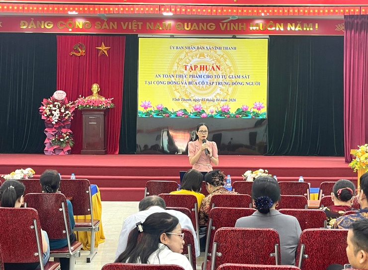 Xã Vĩnh Thanh tổ chức tập huấn công tác bảo đảm an toàn thực phẩm năm 2026- Ảnh 5.