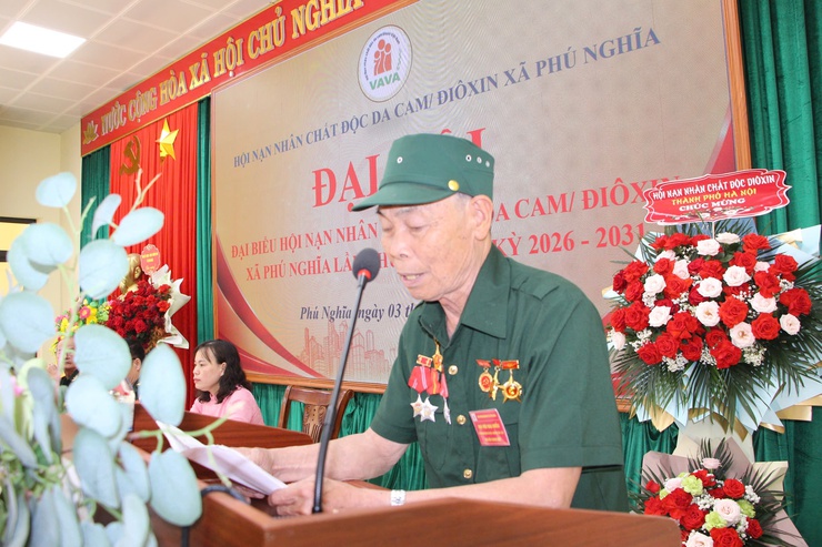 Đại hội  hội Nạn nhân chất độc da cam/Đioxin xã Phú Nghĩa nhiệm kỳ 2026 -2031 thành công tốt đẹp- Ảnh 6.