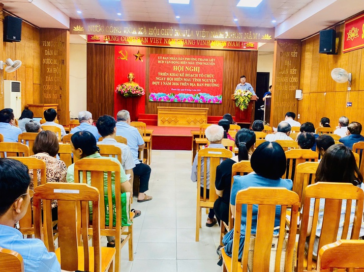 Ban Chỉ đạo vận động hiến máu tình nguyện phường Thanh Liệt triển khai kế hoạch năm 2026- Ảnh 2.