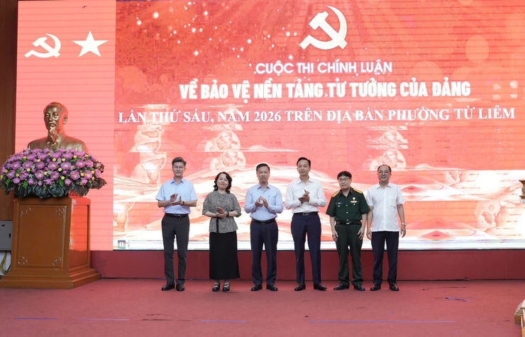 Phường Từ Liêm tổ chức hội nghị quán triệt nghị quyết và phát động cuộc thi chính luận về bảo vệ nền tảng tư tưởng của Đảng năm 2026- Ảnh 3.