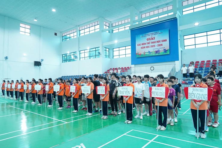 Khai mạc Giải thể thao học sinh phổ thông phường Chương Mỹ- Ảnh 2.