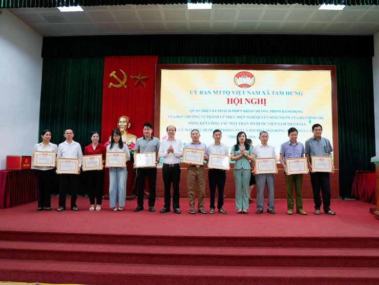 MTTQ Việt Nam xã Tam Hưng: Quán triệt chương trình hành động, đánh giá toàn diện công tác MTTQ tham gia bầu cử- Ảnh 9.