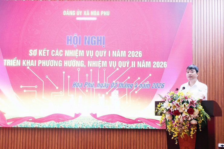 xã Hòa Phú: Hội nghị sơ kết thực hiện nhiệm vụ Quý I, triển khai phương hướng, nhiệm vụ Quý II/2026.- Ảnh 2.
