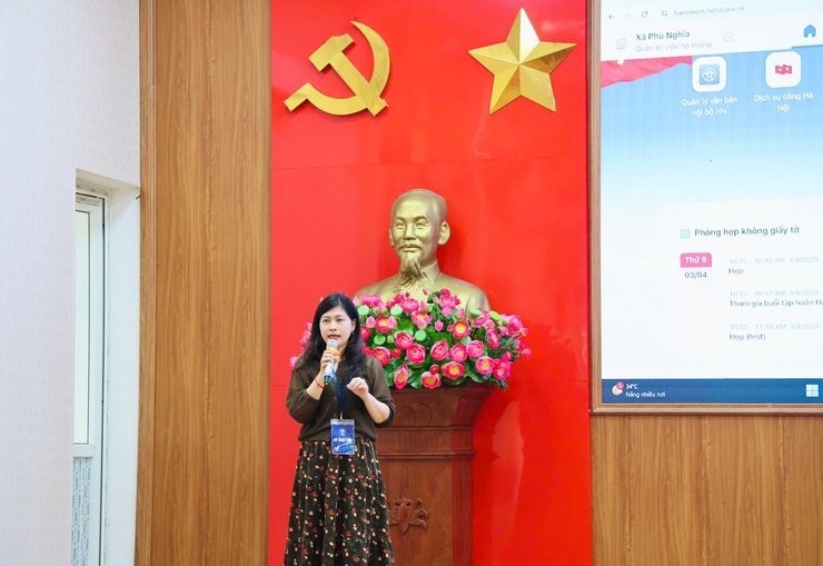 Phú Nghĩa: Tập huấn sử dụng Hệ thống HanoiWork- Ảnh 1.