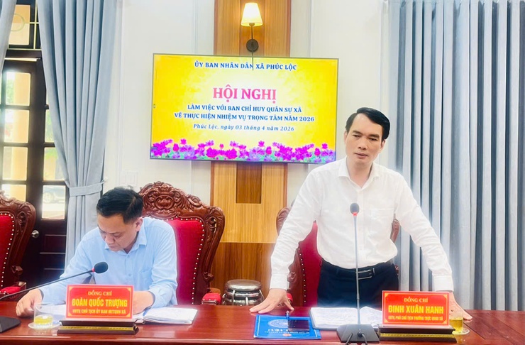 UBND xã Phúc Lộc tổ chức buổi làm việc với Ban Chỉ huy Quân sự xã về nhiệm vụ trọng tâm năm 2026- Ảnh 5.