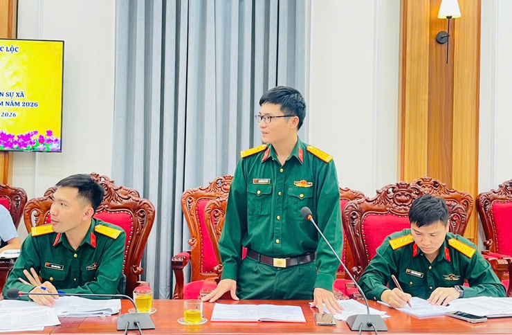 UBND xã Phúc Lộc tổ chức buổi làm việc với Ban Chỉ huy Quân sự xã về nhiệm vụ trọng tâm năm 2026- Ảnh 8.