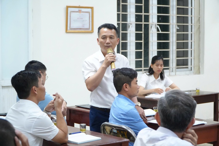 BÍ THƯ ĐẢNG ỦY, CHỦ TỊCH HĐND XÃ MAI XUÂN TRƯỜNG - DỰ SINH HOẠT CHI BỘ THÔN CAO XÁ- Ảnh 5.