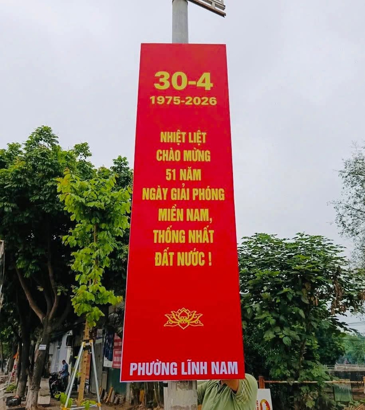 RỰC RỠ SẮC CỜ HOA, PHƯỜNG LĨNH NAM THI ĐUA CHÀO MỪNG 51 NĂM NGÀY GIẢI PHÓNG MIỀN NAM VÀ 140 NĂM NGÀY QUỐC TẾ LAO ĐỘNG 01/5- Ảnh 10.