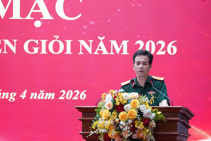 Sôi nổi Hội thi Báo cáo viên giỏi Khối thi đua số 13 Bộ Tư lệnh Thủ đô Hà Nội tại phường Chương Mỹ- Ảnh 2.
