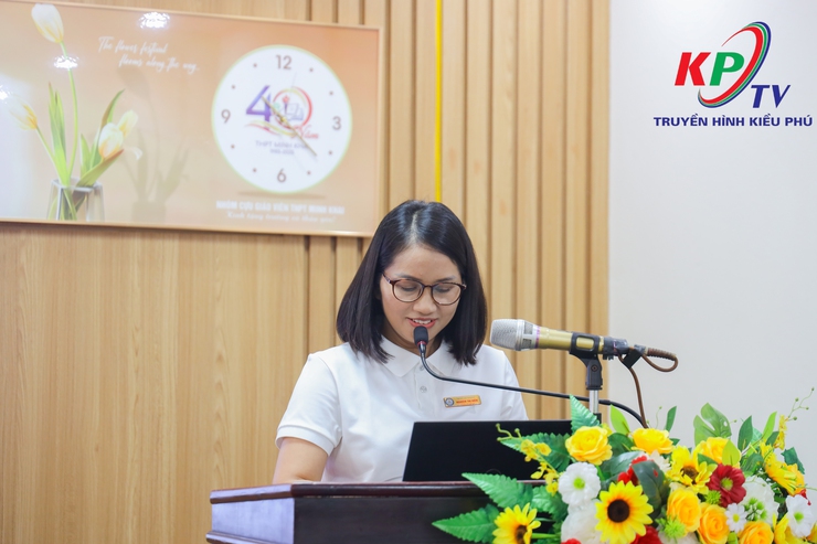 Đồng chí Phùng Huy Diễn- Phó Bí thư Đảng uỷ, chủ tịch UBND xã Kiều Phú dự sinh hoạt chi bộ Trường THPT Minh Khai- Ảnh 7.