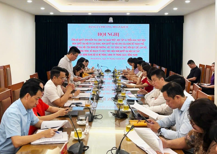 Công bố quyết định kiểm tra, giám sát đối với các tổ chức cơ sở đảng trực thuộc Đảng ủy phường Hoàn Kiếm- Ảnh 1.