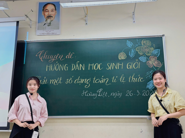 Nhóm Toán 7 - Trường THCS Linh Đàm tổ chức thành công chuyên đề “Hướng dẫn học sinh giỏi giải bài toán về tỉ lệ thức”- Ảnh 1.
