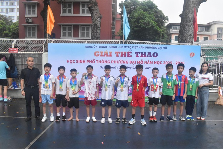 Phường Đại Mỗ tổ chức thành công giải thi đấu điền kinh, kết thúc Giải thể thao học sinh phường 2026- Ảnh 3.