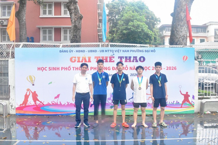 Phường Đại Mỗ tổ chức thành công giải thi đấu điền kinh, kết thúc Giải thể thao học sinh phường 2026- Ảnh 1.