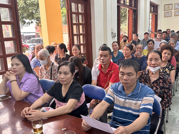 Xã Đại Thanh triển khai chủ trương thu hồi đất thực hiện dự án Khu đô thị thể thao Olympic tại thôn Quỳnh Đô và Ích Vịnh.- Ảnh 5.