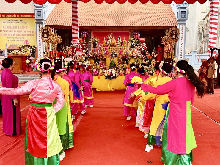 LỄ KHÁNH THÀNH DỰ ÁN: TU BỔ, TÔN TẠO DI TÍCH NHÀ THỜ NGÔ THÌ NHẬM THÔN TẢ THANH OAI, XÃ ĐẠI THANH, THÀNH PHỐ HÀ NỘI.- Ảnh 3.