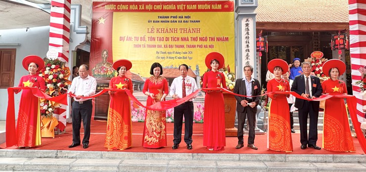 LỄ KHÁNH THÀNH DỰ ÁN: TU BỔ, TÔN TẠO DI TÍCH NHÀ THỜ NGÔ THÌ NHẬM THÔN TẢ THANH OAI, XÃ ĐẠI THANH, THÀNH PHỐ HÀ NỘI.- Ảnh 8.