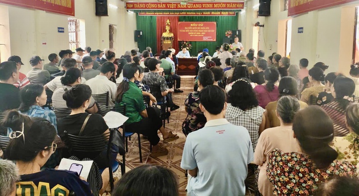 Xã Đại Thanh triển khai chủ trương thu hồi đất thực hiện dự án Khu đô thị thể thao Olympic tại thôn Quỳnh Đô và Ích Vịnh.- Ảnh 9.