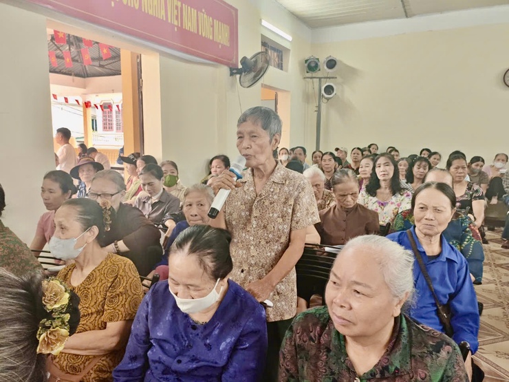 Xã Đại Thanh triển khai chủ trương thu hồi đất thực hiện dự án Khu đô thị thể thao Olympic tại thôn Quỳnh Đô và Ích Vịnh.- Ảnh 11.