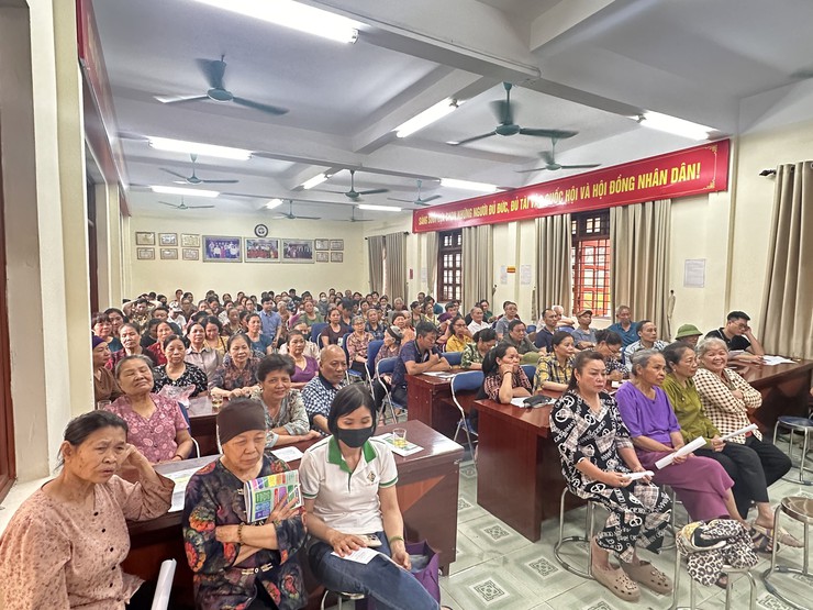 Xã Đại Thanh triển khai chủ trương thu hồi đất thực hiện dự án Khu đô thị thể thao Olympic tại thôn Quỳnh Đô và Ích Vịnh.- Ảnh 14.