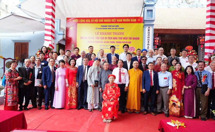 LỄ KHÁNH THÀNH DỰ ÁN: TU BỔ, TÔN TẠO DI TÍCH NHÀ THỜ NGÔ THÌ NHẬM THÔN TẢ THANH OAI, XÃ ĐẠI THANH, THÀNH PHỐ HÀ NỘI.- Ảnh 11.