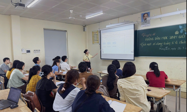 Nhóm Toán 7 - Trường THCS Linh Đàm tổ chức thành công chuyên đề “Hướng dẫn học sinh giỏi giải bài toán về tỉ lệ thức”- Ảnh 3.