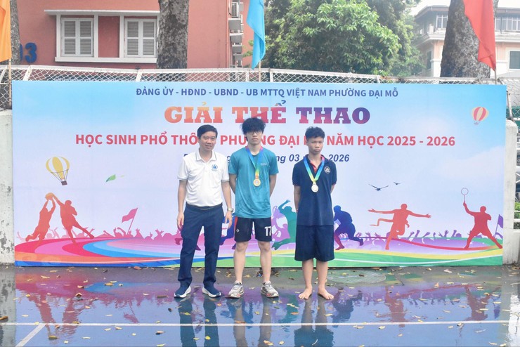 Phường Đại Mỗ tổ chức thành công giải thi đấu điền kinh, kết thúc Giải thể thao học sinh phường 2026- Ảnh 12.