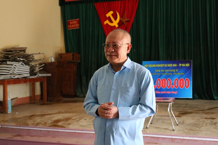 Ông Nguyễn Mạnh Thản – Người doanh nhân mang trái tim nhân ái giữa lòng Suối Hai- Ảnh 1.