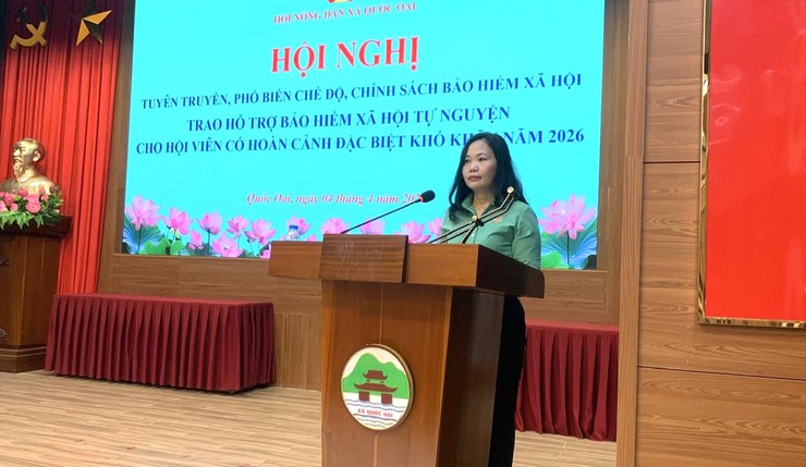 HỘI NÔNG DÂN XÃ QUỐC OAI TỔ CHỨC HỘI NGHỊ TUYÊN TRUYỀN PHÁP LUẬT VỀ MÔI TRƯỜNG, RA MẮT CÁC CÂU LẠC BỘ NÔNG DÂN BẢO VỆ MÔI TRƯỜNG- Ảnh 2.