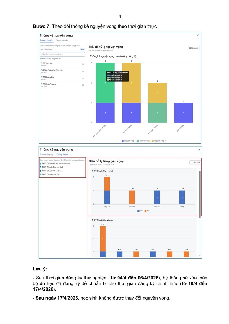 HƯỚNG DẪN THỬ NGHIỆM ĐĂNG KÝ TRỰC TUYẾN DỰ THI VÀ TUYỂN SINH LỚP 10 THPT CÔNG LẬP NĂM HỌC 2026–2027- Ảnh 5.